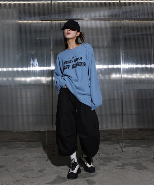 FOLLOWIN カーゴパンツ 「UNISEX」8部丈バミューダカーゴワイド