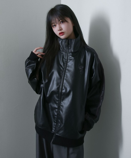 Nilway（ニルウェイ） ブルゾン アウター 薔薇 刺繍 ライン フェイク