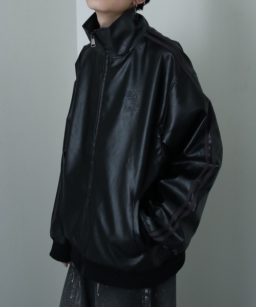 Nilway（ニルウェイ） ブルゾン アウター 薔薇 刺繍 ライン フェイク