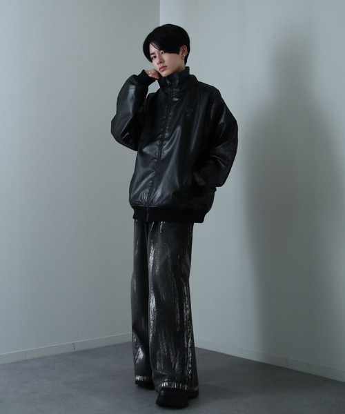 Nilway（ニルウェイ） ブルゾン アウター 薔薇 刺繍 ライン フェイク