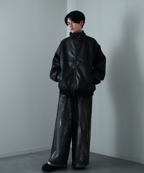 Nilway（ニルウェイ） ブルゾン アウター 薔薇 刺繍 ライン フェイク