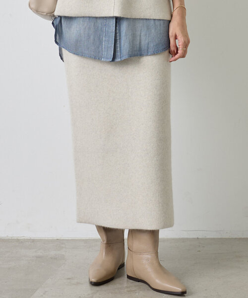 ビアズリー　BEARDSLEY ニット　スカート BEARDSLEY スカート ファーニットスカート : ZOZOTOWN Yahoo!店