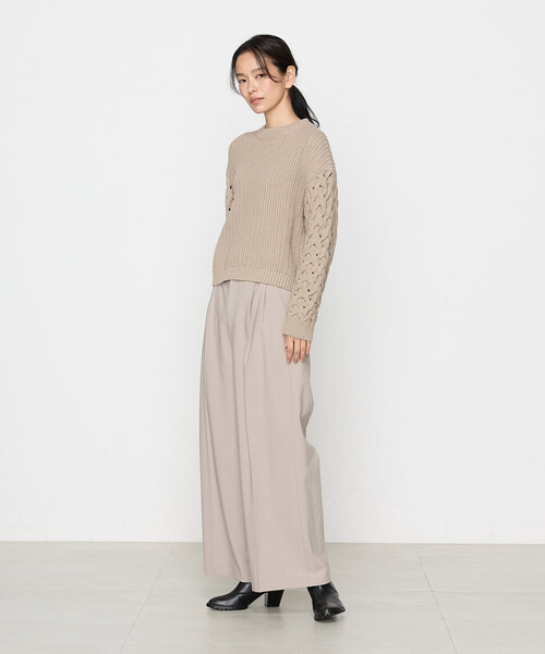 K．T キヨコ タカセ（K．T KIYOKO TAKASE）/2WAYストレッチ ワイドパンツ K.T KIYOKO TAKASE（K.T キヨコ タカセ） パンツ 2WAYストレッチ