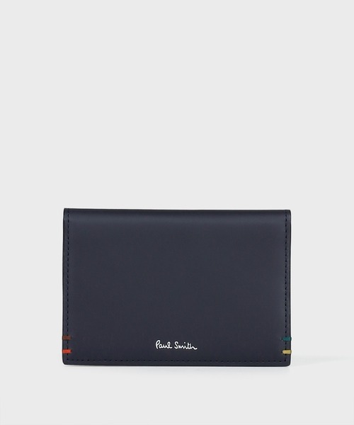 【希少・未使用】Paul Smith PC STAIN CALF 名刺入れ 本革 Paul Smith（ポール・スミス） パスケース ハイライトステッチ パス