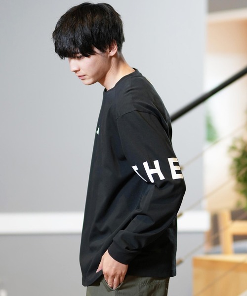 adidas☆ロンTee オーバーサイズ バックプリント ユニセックス adidas tシャツ adidas/アディダス ロンTee オーバーサイズ