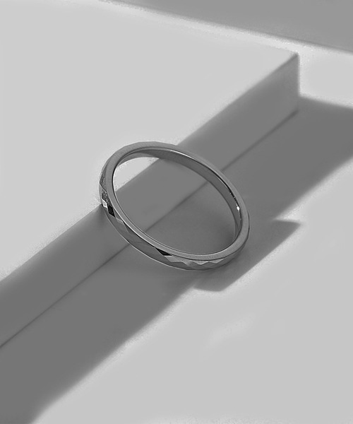 SBG by 7JEWELRY 指輪 リング ミラーカットナローリング メンズ