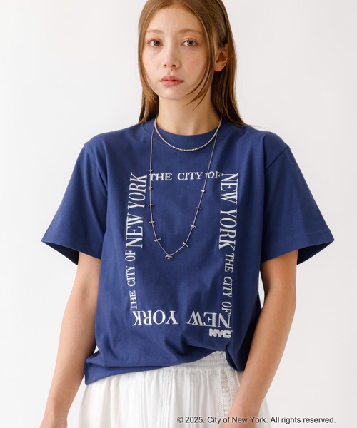 tシャツ 「GOOD ROCK SPEED/グッドロックスピード」NYC スクエアロゴ / 刺繍 / ロゴTシャツ「WEB限定」 レディース