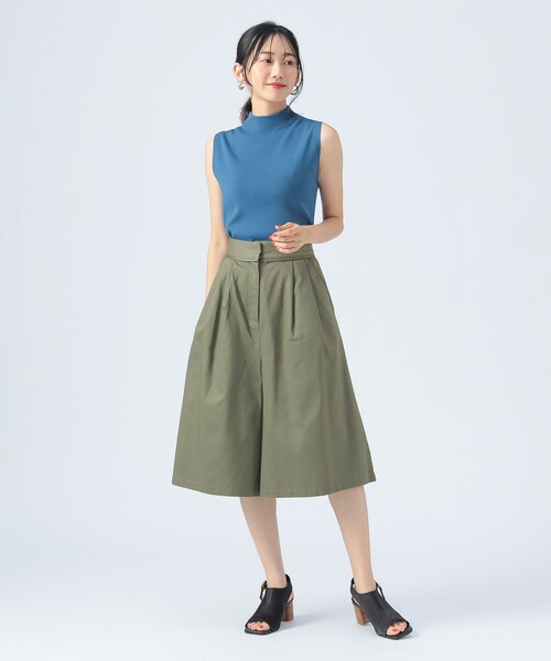 BEAMS HEART パンツ パイピング キュロット レディース