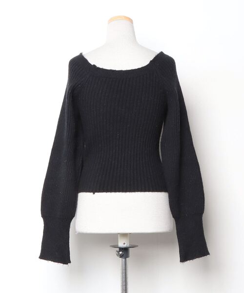 「emi+」 長袖ニット FREE ブラック レディース_画像2