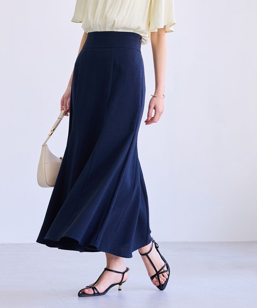 VIS（ビス） スカート 「新色追加」「美easy」リネンライクマーメイド