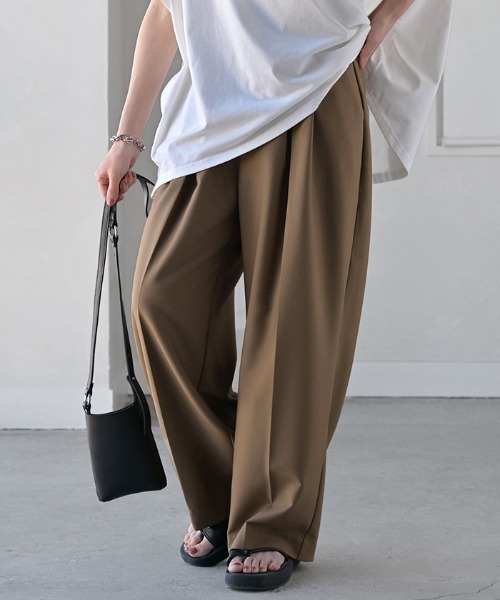 HUG.U（ハグユー） スラックス パンツ 盛れる” グルカパンツ