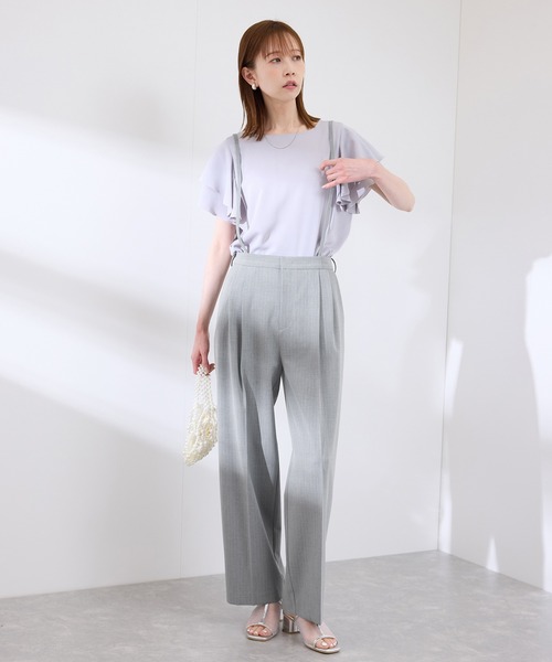 アルベロベッロ　サスペンダー付きワイドパンツ 小さいサイズ サスペンダー付きワイドパンツ 低身長さん・小柄