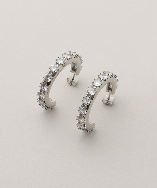 Justine Clenquet★nina large ピアス Gold/SILVER☆正規取扱店 JUSTINE CLENQUET ピアス 「JUSTINE CLENQUET/ジャスティーヌ