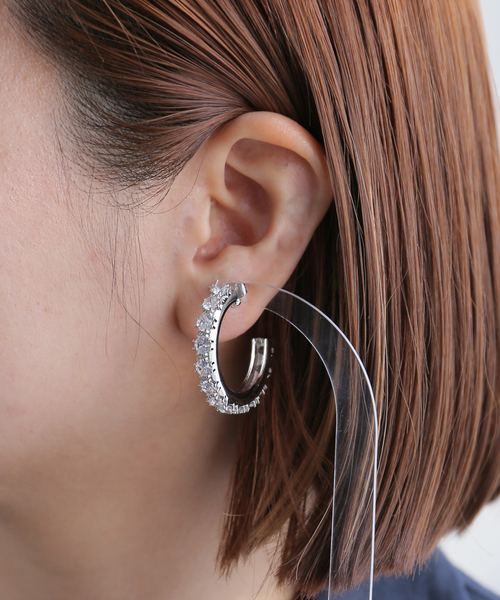 Justine Clenquet★nina large ピアス Gold/SILVER☆正規取扱店 JUSTINE CLENQUET ピアス 「JUSTINE CLENQUET/ジャスティーヌ