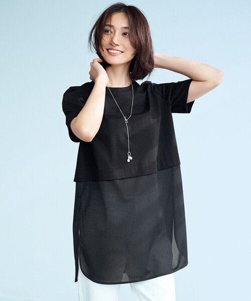 tシャツ シアージャージーコンビカットソー レディース ICB tシャツ シアージャージーコンビカットソー レディース