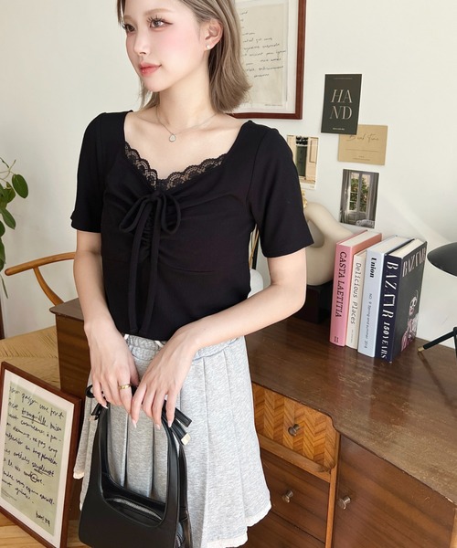 tシャツ ドットプリント / S レディース ZUCCa tシャツ (S)ドットプリントT / Tシャツ レディース