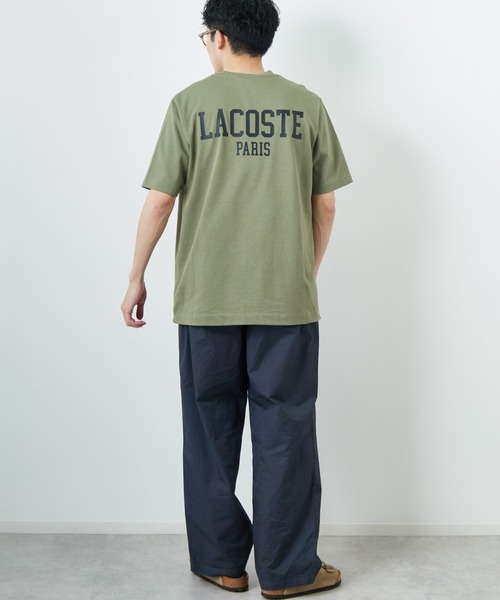 LACOSTE（ラコステ） tシャツ ワンポイントロゴ バックプリントTシャツ