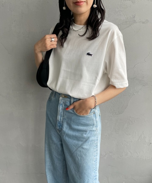 新品 LACOSTE ラコステ ブラウス Tシャツ LACOSTE（ラコステ） tシャツ ワンポイントロゴ バックプリントTシャツ
