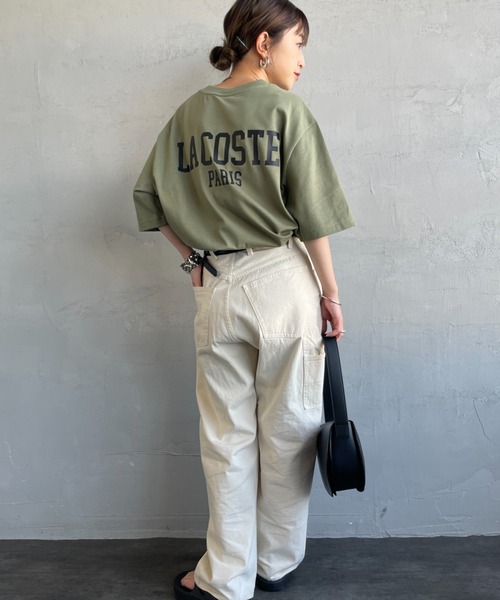 LACOSTE（ラコステ） tシャツ ワンポイントロゴ バックプリントTシャツ