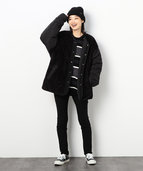 「Purple&Yellow」 長袖ニット MEDIUM ブラック メンズ_画像5