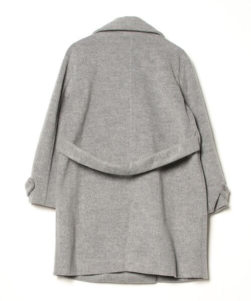 「Live in comfort」 チェスターコート LARGE ライトグレー レディース_画像2