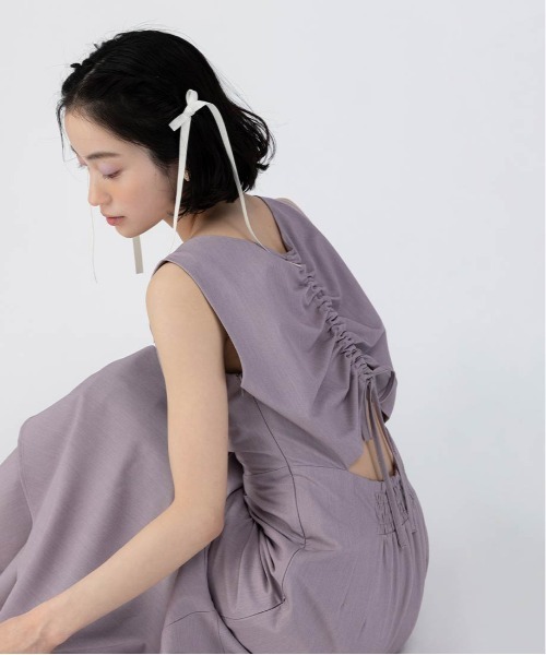 RANDA（ランダ） ワンピース バックオープンティアードワンピース
