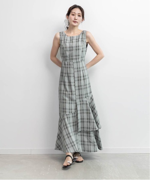 RANDA（ランダ） ワンピース バックオープンティアードワンピース