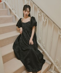 Olu.（オルドット） ドレス 3wayジャガードパフスリーブワンピース