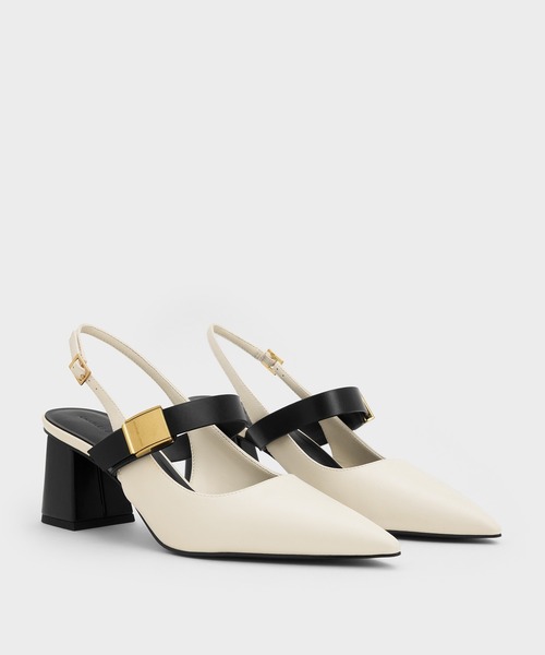 パンプス Yvette イヴェット メリージェーンスリングバックパンプス | CHARLES ＆ KEITH | 12