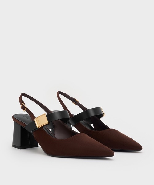 パンプス Yvette イヴェット メリージェーンスリングバックパンプス | CHARLES ＆ KEITH | 18