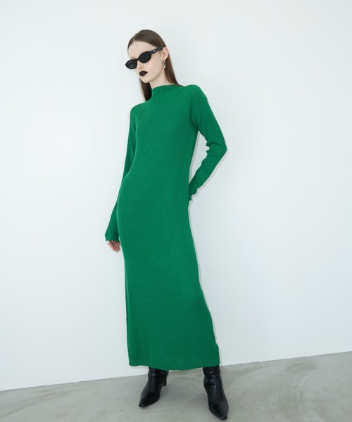 JOSE MOON ジョゼムーン リブニット ルーズフィットドレス ワンピース