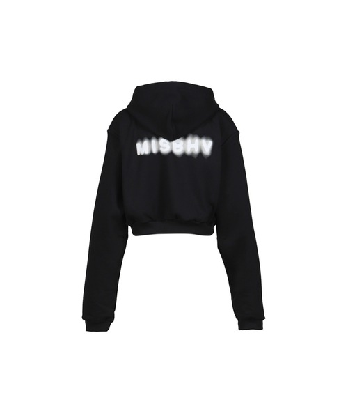 売れ筋商品|||ミスビヘイブ パーカー・スウェットシャツ レディース アウター COMMUNITY CROPPED ZIPPED HOODIE - Zip-up sweatshirt - washed black Community Cropped Zipped Hoodie