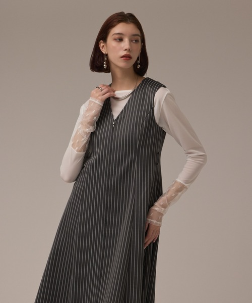 Diagram ワンピース ストライプジャージワンピース : ZOZOTOWN Yahoo