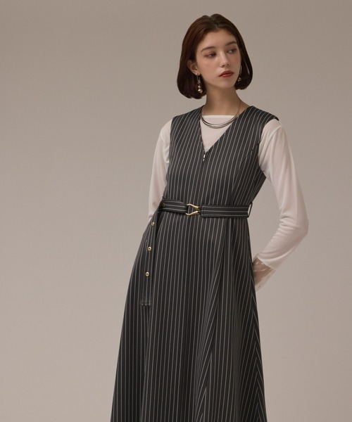 Diagramストライプジャージワンピース Diagram ワンピース ストライプジャージワンピース : ZOZOTOWN