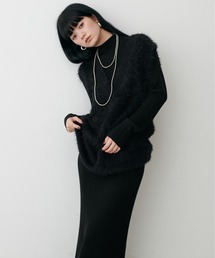 新品未使用　LARUTA 選べるリブニットワンピース×フェザーベストセット LARUTA（ラルータ） ワンピース 「LARUTA」選べるリブニットワンピース