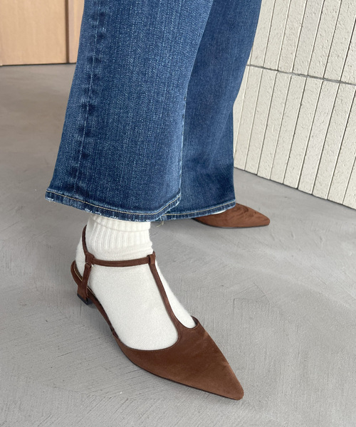 LE TALON パンプス 4cmTストラップパンプス : ZOZOTOWN Yahoo!店