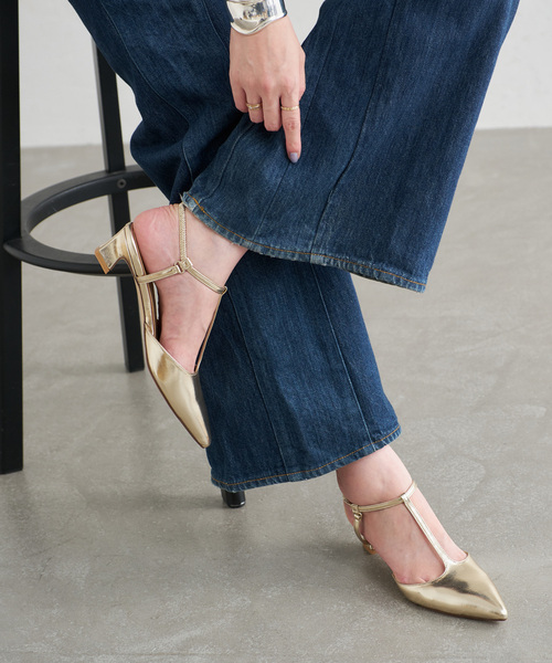 LE TALON（ル タロン） パンプス 4cmTストラップパンプス : ZOZOTOWN