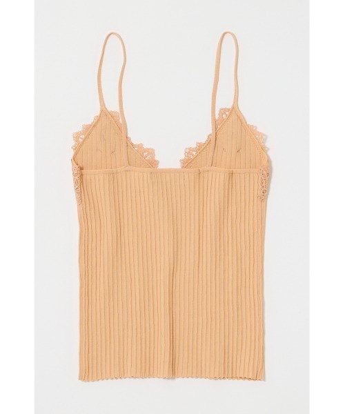 MOUSSY（マウジー） キャミソール 「セットアップ対応」LACE TRIM RIB