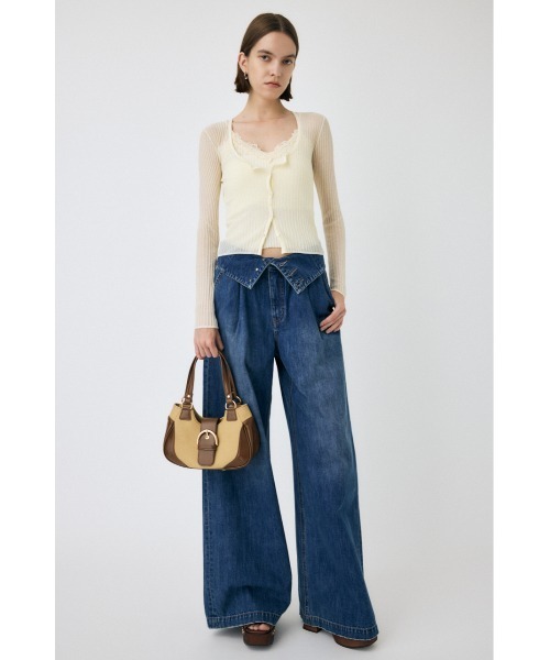 MOUSSY マウジー　M_ EMBROIDERY キャミソール MOUSSY（マウジー） キャミソール 「セットアップ対応」LACE TRIM RIB