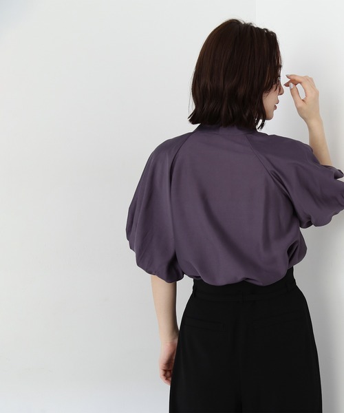 「NATURAL BEAUTY BASIC」 半袖ブラウス SMALL ブラウン系その他 レディース_画像7