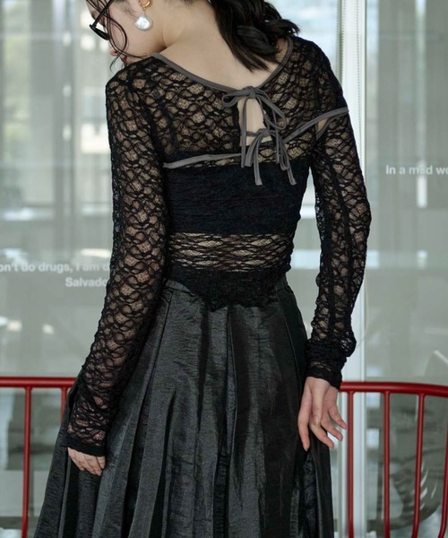 Ezick アンサンブル 2p lace bolero レースボレロキャミソール