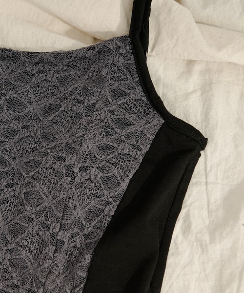 Ezick アンサンブル 2p lace bolero レースボレロキャミソール