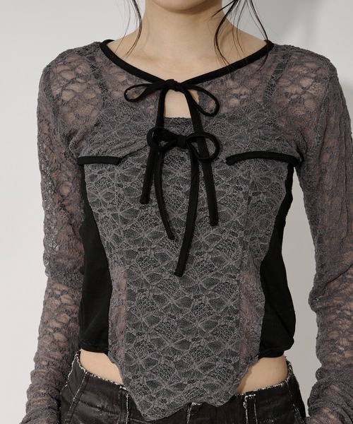 Ezick 2ピースレースボレロキャミソール 2p lace bolero レースボレロキャミソール（アンサンブル