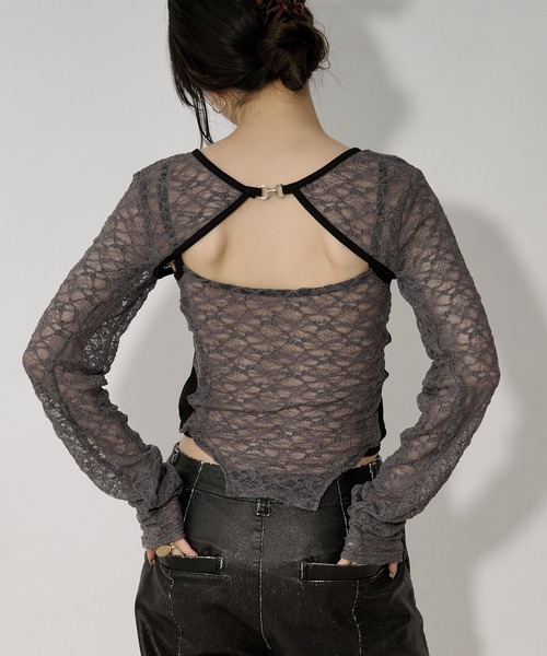 アンサンブル 2p lace bolero レースボレロキャミソール Ezick アンサンブル 2p lace bolero レースボレロキャミソール
