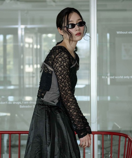 Ezick アンサンブル 2p lace bolero レースボレロキャミソール