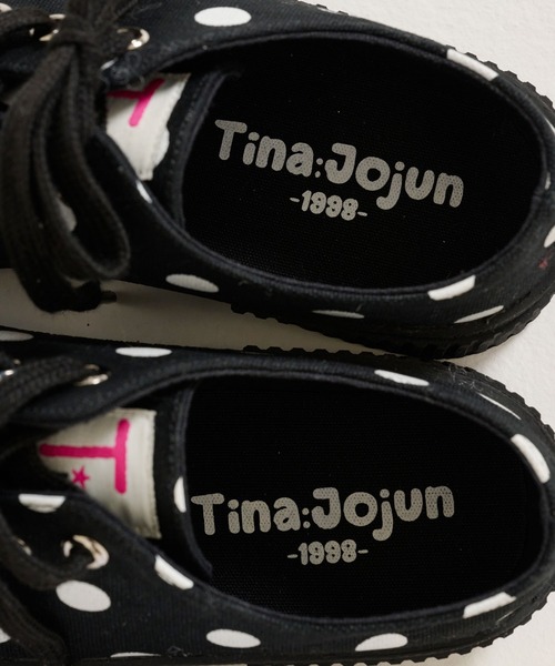TINA：JOJUN（ティーナジョジュン） スニーカー ドット柄 キャンバス