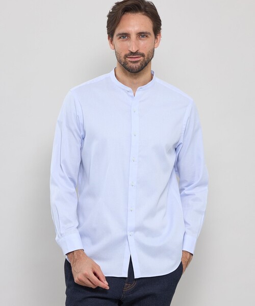 MACKINTOSH/マッキントッシュ シャツ　ブルーC Mackintosh（マッキントッシュ） コットンツイル スタンドカラー