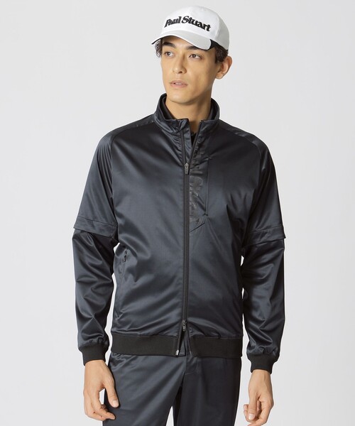 ポールスチュアート　ゴルフ　ブルゾン PAUL STUART ゴルフ 「GOLF」ストレッチサテンスタンドジップブルゾン