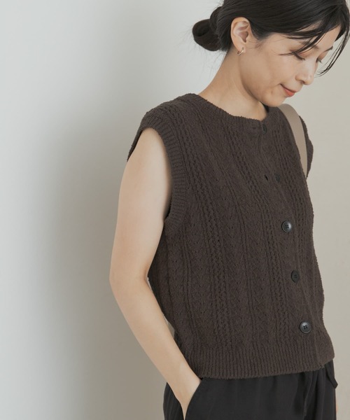 ☆新品28600円☆UNITEDARROWS☆Pミニフリル ニットベスト☆ジレ☆ ☆新品28600円☆UNITEDARROWS☆Pミニフリル ニットベスト☆ジレ