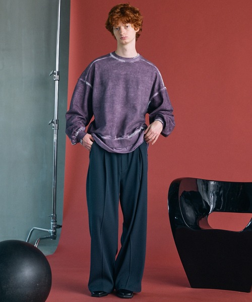 新品 Sweat Tegaki OVER スウェット M MAISON SPECIAL（メゾンスペシャル） トレーナー スウェット 「UNISEX